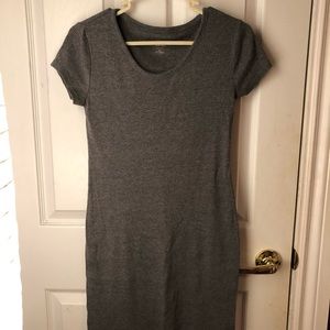 Gray t-shirt dress